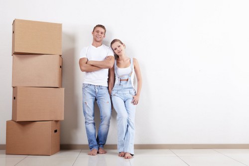 Man and van loading furniture for a Blackheath home move