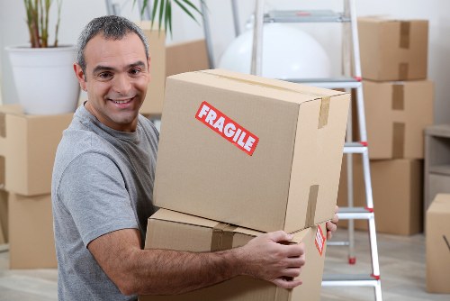 Man and van removals team helping with a Blackheath move