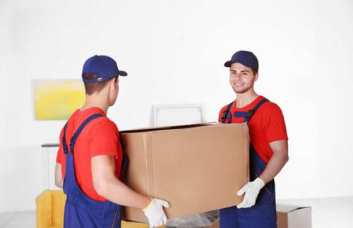 Removal team helping with a house move in Blackheath