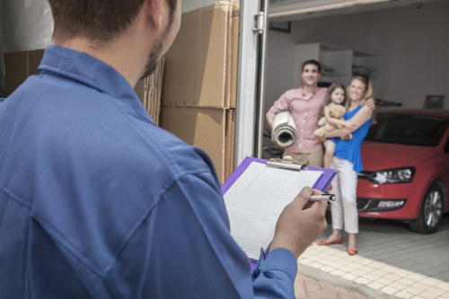 Careful manual handling during a move