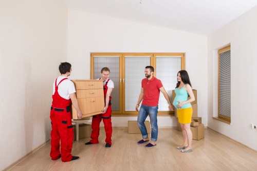 Commercial removals team organising loading and transport in Blackheath