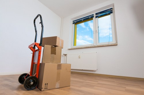 Team assisting with a flat move in Blackheath