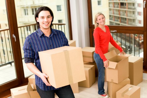Preparing boxes for a local move in Blackheath